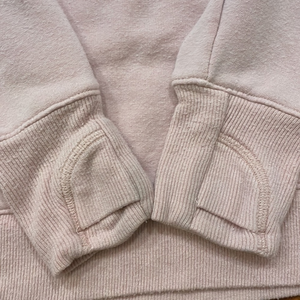 Athleta Girl lightweight light pink sweatshirt size 8-10 - Picture 3 of 3